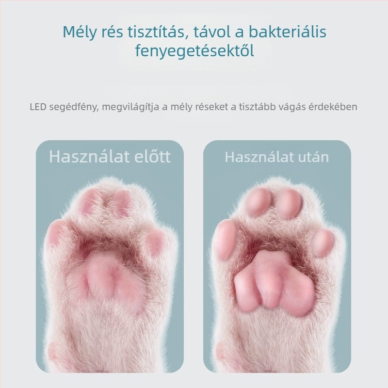 Elektronikus állatszőrvágó, kutyák és macskák számára, mancson lévő szőr vágása, részleges grooming