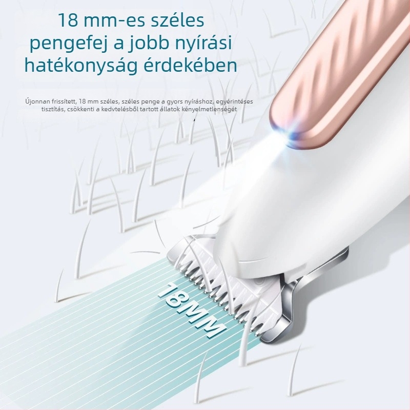Elektronikus állatszőrvágó, kutyák és macskák számára, mancson lévő szőr vágása, részleges grooming