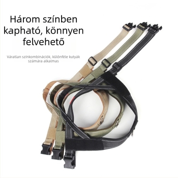 T alakú könnyű, fényvisszaverő kutyás hám közepes és nagy testű kutyáknak, kültéri sétákhoz