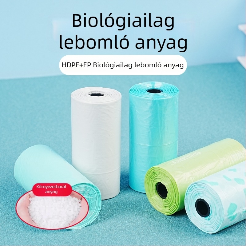 Állati ürülék zacskók – HDPE, síknyitású kivitel, konvencionális vastagság, Jinchi 01