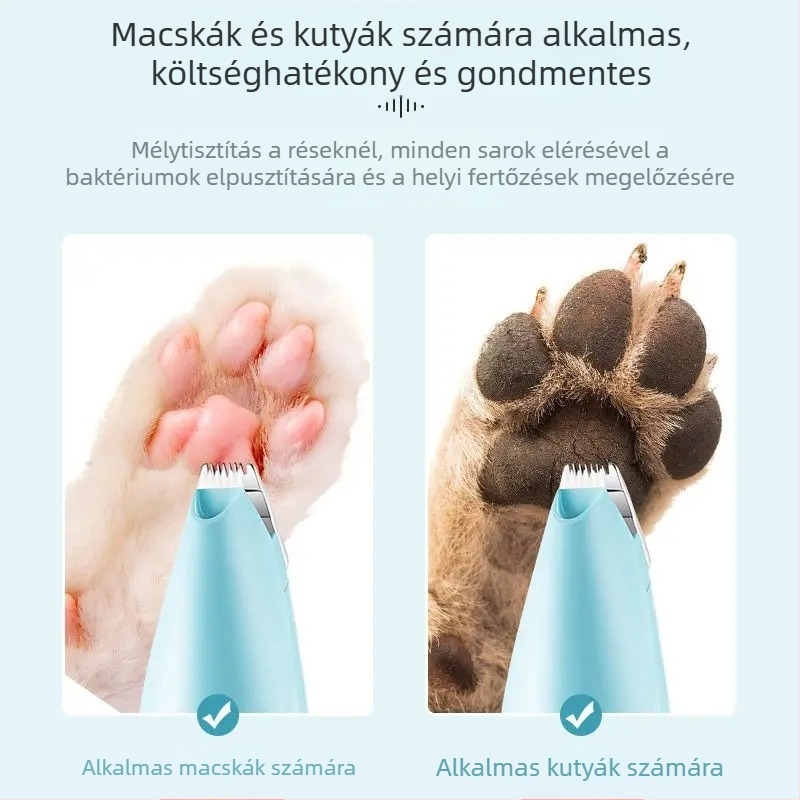 Elektromos állatgrooming clipper macskáknak és kutyáknak – ABS tok