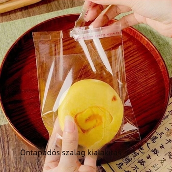 Gőzölt zsemle csomagoló tasak, átlátszó OPP anyag, Ziplock zárás, páramentesítő funkció, kézműves