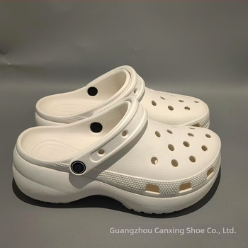 Pure Original Cross felhőlyuk Crocs nőknek, zárt orrú papucs, vastag talp a magasság növeléséhez, EVA