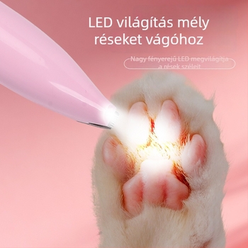Új elektromos kisállat lábfej szőrnyíró kutyáknak és macskáknak, csendes klipser