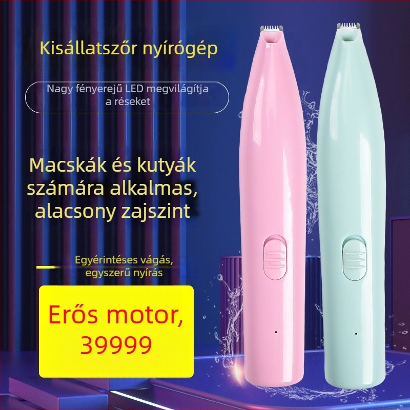 Új elektromos kisállat lábfej szőrnyíró kutyáknak és macskáknak, csendes klipser