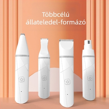 Kutyáknak való elektromos hajvágó, többfejű pengékkel, 36 darabos kartonban.