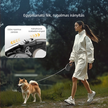 Kutyáknak és macskáknak — ABS anyag; Hippie dog márka; kihúzható dizájn; háziállat póráz kategória; eredet: Egyéb