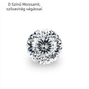 Moissanite kör alakú plum-cut szabad kő, szín D, 1 ct, VVS, tanúsítvány