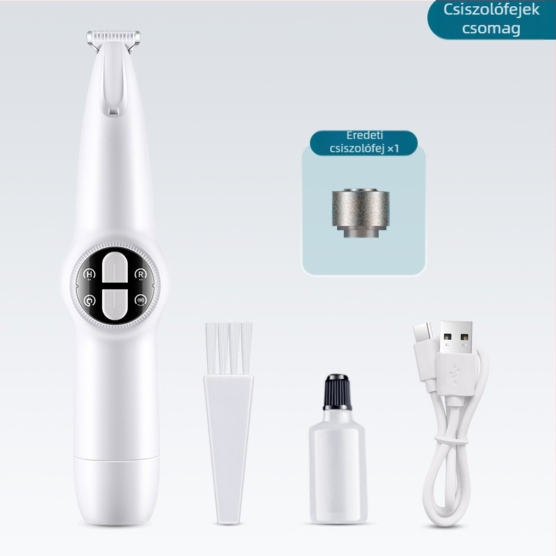 LED világítású háziállat-grooming vágó – 2 az 1-ben vágás és körömcsiszolás, ABS test, márka South Wave Cat
