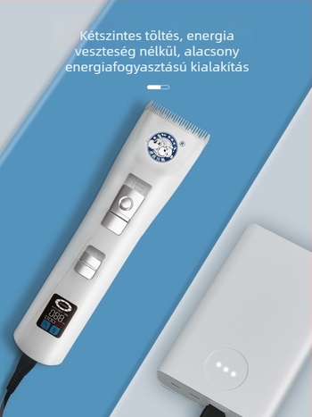 Laiwang Brothers PC-908 elektromos állatnyíró macskáknak, nagy LCD kijelzővel