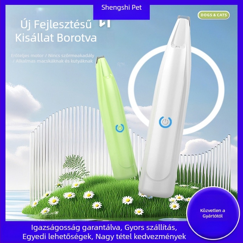 Elektronikus kisállat-klipper kutyák és macskák számára, biztonságos, csendes, LED világítással, ABS tokozás