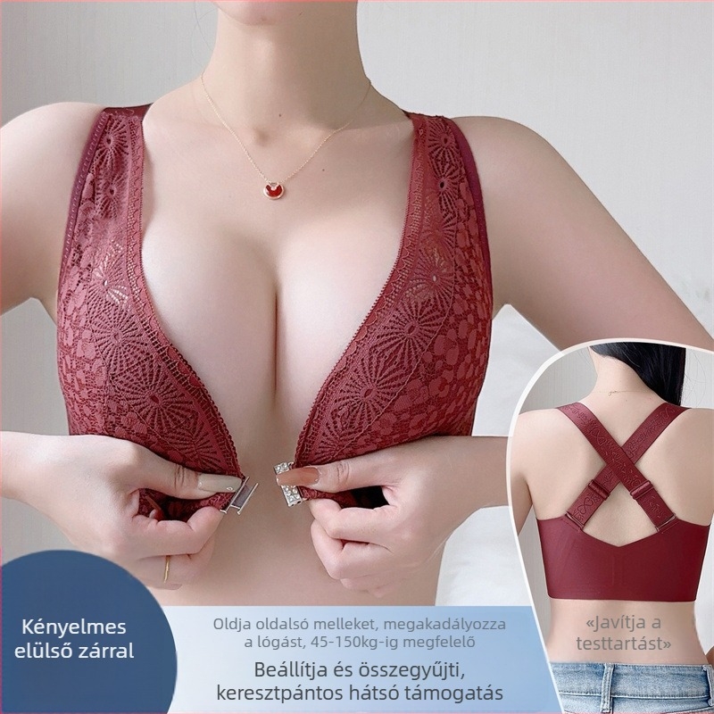 Push-Up melltartó előre záródó, acélhurok nélküli, állítható, 3/4 kosár, vékony formázott kosár