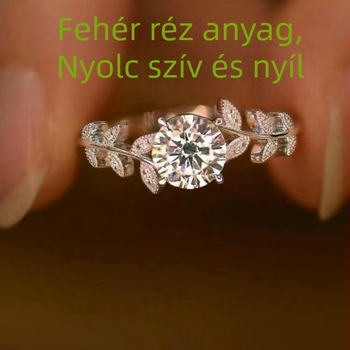Korona és virág mintázatú réz gyűrű, Seiko felülettel, 2024 tavasz kiadás, női könnyű luxus ékszer