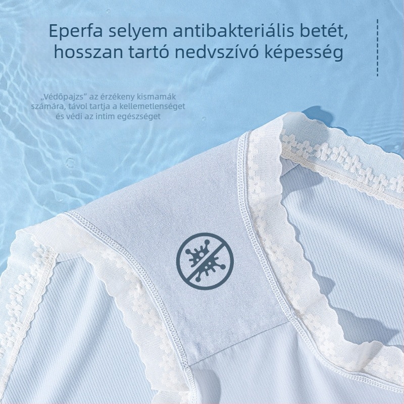 7A Antibakteriális terhesnői alsónemű, alacsony derekú, ice silk anyagból, mulberry selyem béléssel