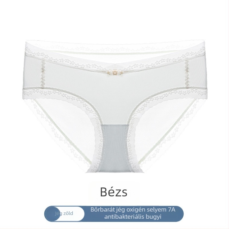 7A Antibakteriális terhesnői alsónemű, alacsony derekú, ice silk anyagból, mulberry selyem béléssel
