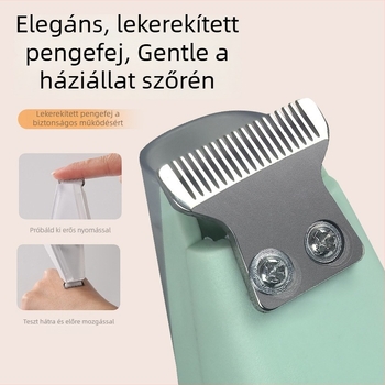 Háziállatok mancsainak szőrzetvágója - újratölthető, beépített porgyűjtővel, alacsony zajszint, elektromos trimming macskáknak és kutyáknak