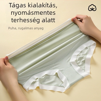 Magas derekú terhességi fehérnemű, lélegző, antibakteriális, pamut belső réteg a szeméremtájékon, puha közép- és késői terhességhez