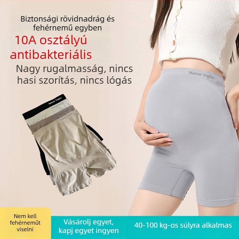 Anyaságbiztonságos rövidnadrág kettő az egyben, átlátszatlan, nyári vékony boxer, plusz méret, bőrbarát leggings