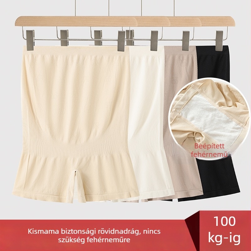 Anyaságbiztonságos rövidnadrág kettő az egyben, átlátszatlan, nyári vékony boxer, plusz méret, bőrbarát leggings