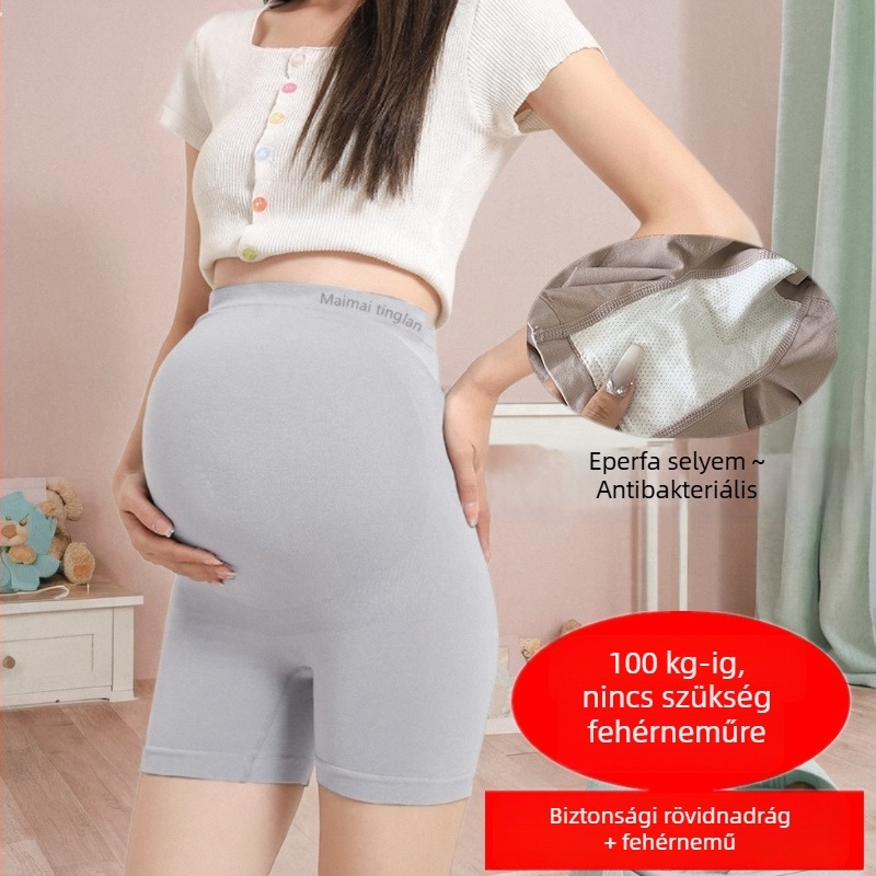 Anyaságbiztonságos rövidnadrág kettő az egyben, átlátszatlan, nyári vékony boxer, plusz méret, bőrbarát leggings
