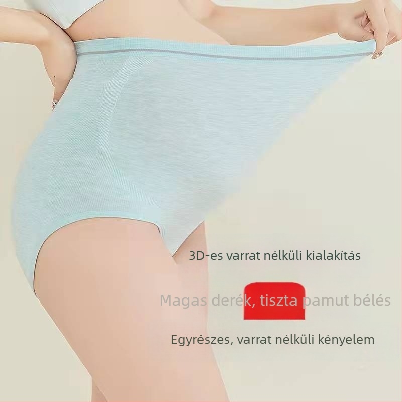 Maternity magas derekú, varrat nélküli alsó, modal-pamut keverék, pamut bélés, lélegző