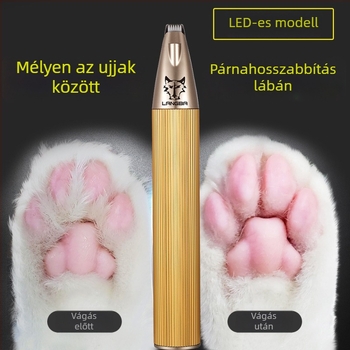Háziállatok szőrvágó készülék széles vágófejjel – Wolf Master, fémből készült, macskák és kutyák számára (arc, fül, szem, tappancs)