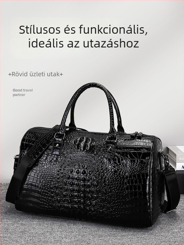 Férfi első réteg tehénbőrből készült válltáska, üzleti laptop táska, vízálló és kopásálló, bővülő kapacitás 20 L alatt, poliészter bélés