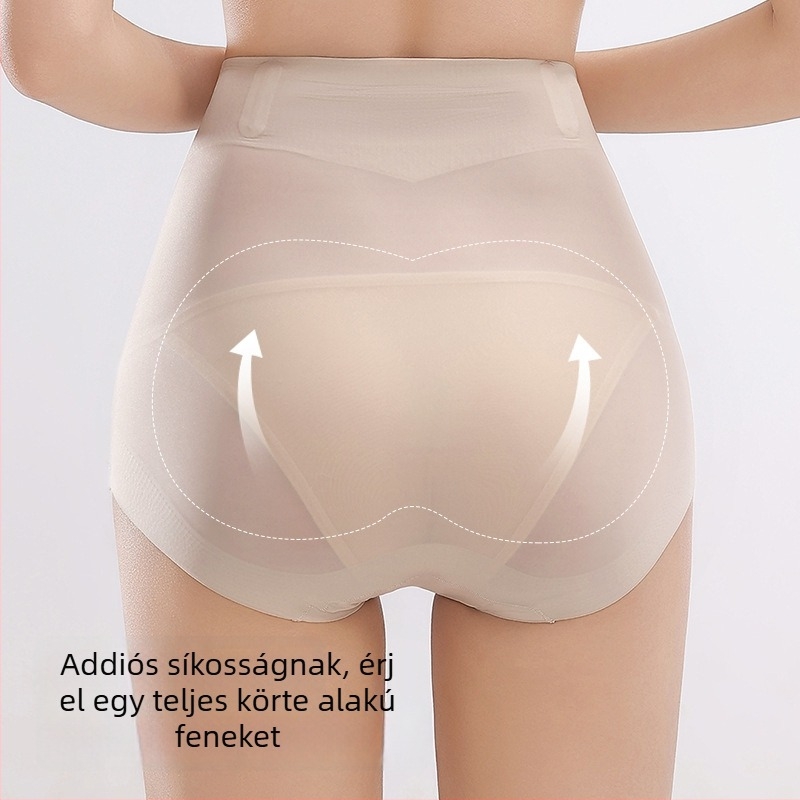 Varrat nélküli női alsónemű, magas derék formázáshoz — lélegző nylon, antibakteriális