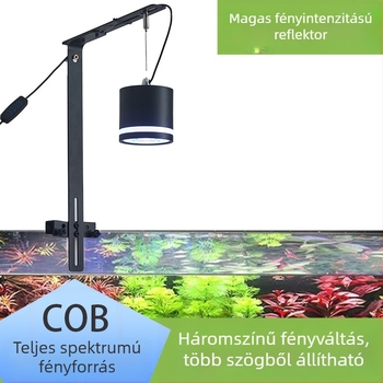 Ívelt csőklipes LED-akváriumvilágítás, 10W, alumíniumötvözet, 600 g, Zhongshan eredet
