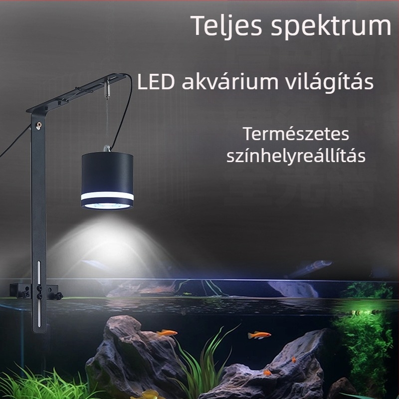 Ívelt csőklipes LED-akváriumvilágítás, 10W, alumíniumötvözet, 600 g, Zhongshan eredet