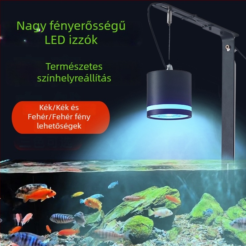 Ívelt csőklipes LED-akváriumvilágítás, 10W, alumíniumötvözet, 600 g, Zhongshan eredet