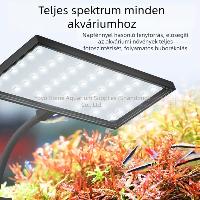 Teljes spektrumos akváriumi clamp lámpa, lágy fény, testreszabható teljesítmény, többfunkciós