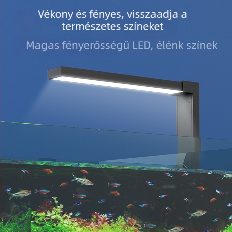 LED akvaris lámpa — ABS anyag; Import: Nem; Engedélyezett magánmárkák: Nem; Fő értékesítési területek: Egyéb