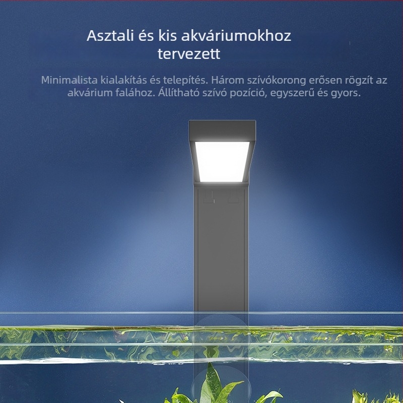 LED akvaris lámpa — ABS anyag; Import: Nem; Engedélyezett magánmárkák: Nem; Fő értékesítési területek: Egyéb