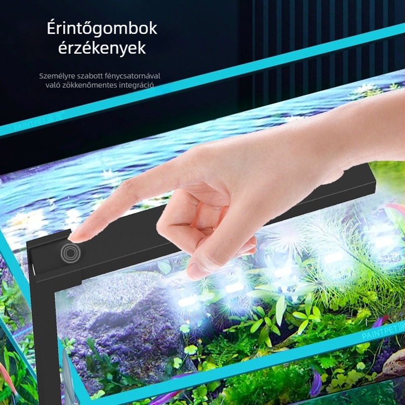 LED akvaris lámpa — ABS anyag; Import: Nem; Engedélyezett magánmárkák: Nem; Fő értékesítési területek: Egyéb