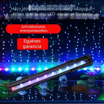 LED akváriumi buborékfény - vízálló, teljes spektrum, akváriumi táj és oxigénellátás