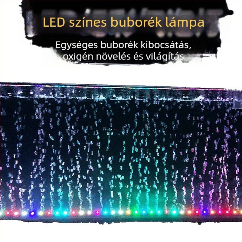 LED akváriumi buborékfény - vízálló, teljes spektrum, akváriumi táj és oxigénellátás