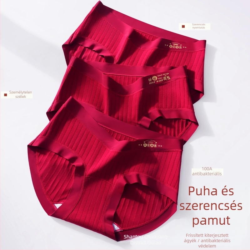 Pamutból készült terhességi fehérnemű, alacsony derék, hosszított hely, lélegző, hasi kontroll