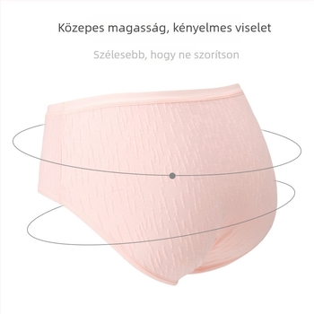Anyasági fehérnemű, alacsony derék, lélegző, antibakteriális, jacquard szövésű, fő anyag 90–95% pamut, gát rész 50–70% pamut