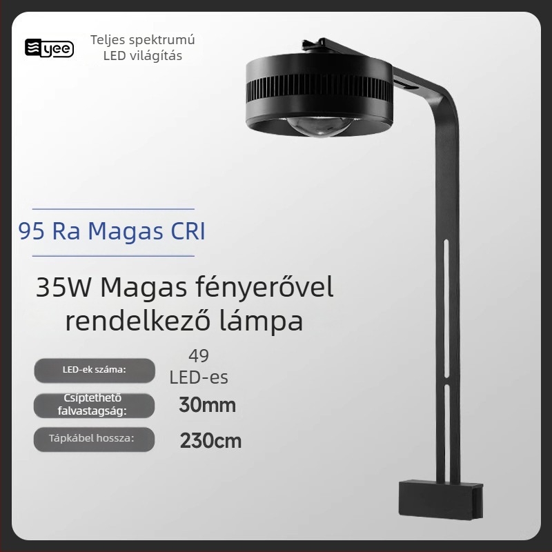 Yee akváriumi LED csőfény – WRGB teljes spektrumú vízi növényekhez, alumíniumötvözet test, 35W, 1,4 kg