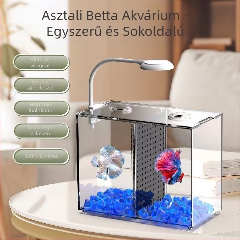 Mingqi LED csiptetős lámpa akváriumhoz – ABS lámpatest, 5–7W, világítás, tájépítés és növények növekedése