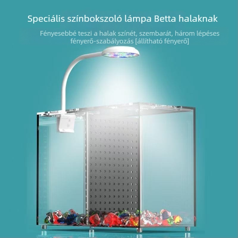 Mingqi LED csiptetős lámpa akváriumhoz – ABS lámpatest, 5–7W, világítás, tájépítés és növények növekedése