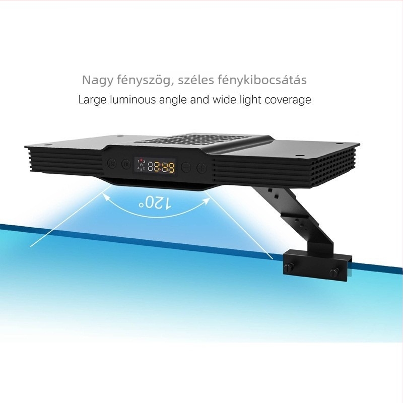 Sós vizek korall lampája - Aquatic Knight Upgraded V3, Napkelte–Napnyugta, 60W, Teljes spektrum, Márka SPECTRA