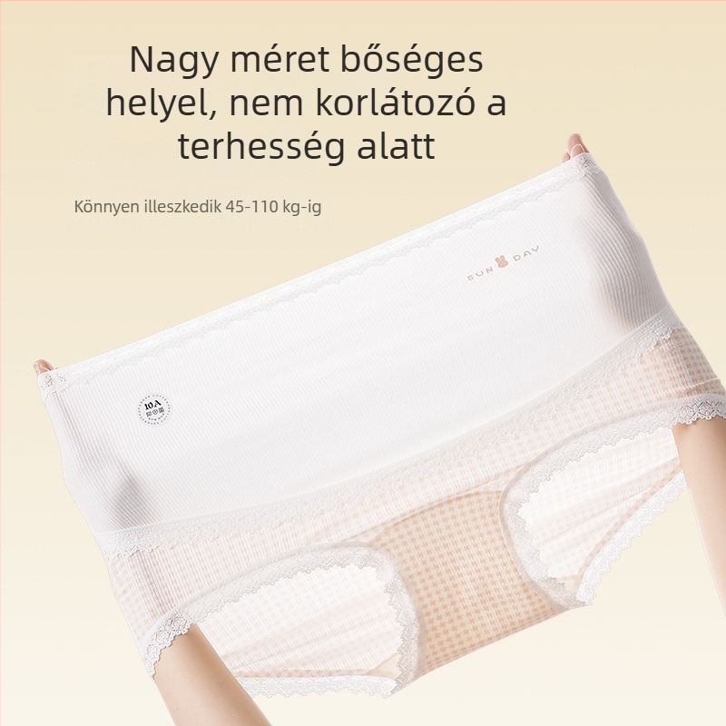 Kismama fehérnemű, magas derekú, plusz méret, modal pamut, hosszított ágyékterület, pocaktámasz