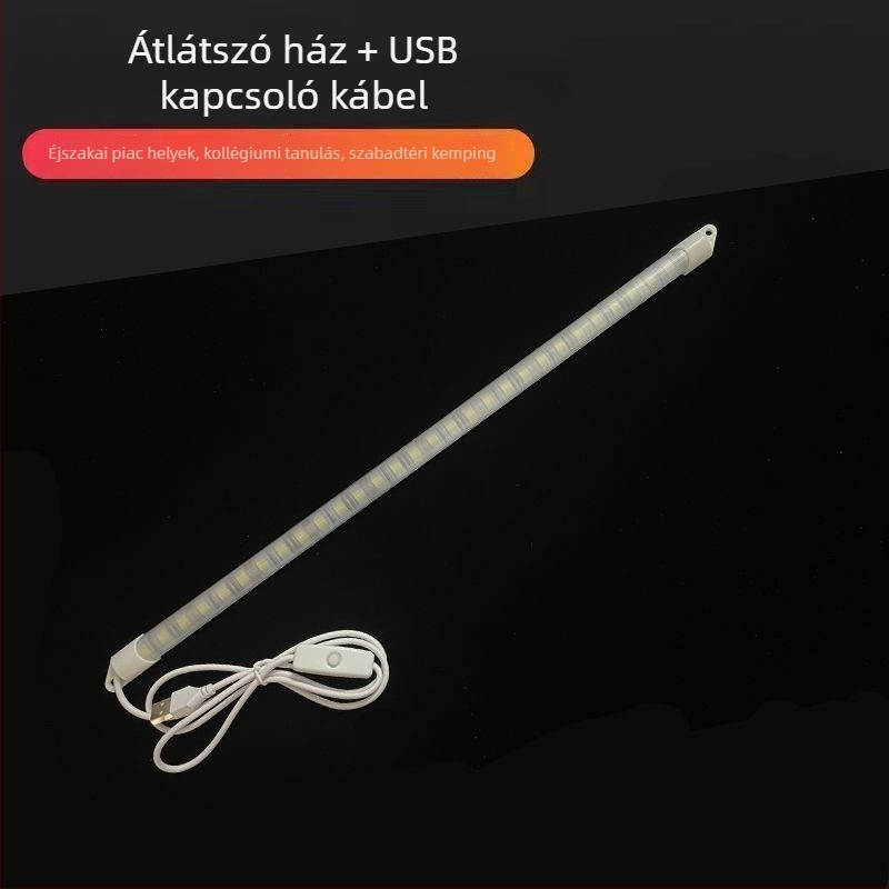 USB-s vízálló LED-szalag, ultra fényes, beépített power bankkal, kempingezéshez, kollégiumi szobához és akváriumhoz