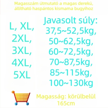 Terhes női fehérnemű, magas derekú, állítható deréköv, pamut bélés, pamut anyag, csípőemelés