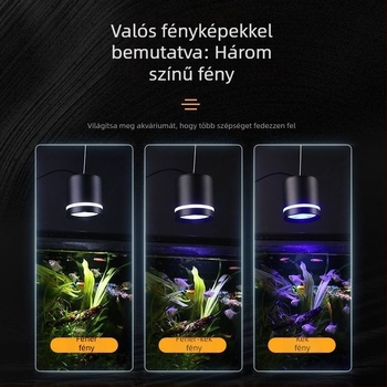 SQG akváriumi LED lefelé világító lámpa, teljes spektrum, PVC anyag, márka SQG