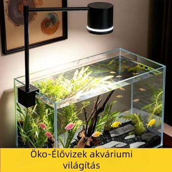 Akváriumos LED COB lefelé világító lámpa, teljes spektrummal, állítható, csipeszes fény lencsével tengeri akváriumhoz, táj víz alatti növényekkel és korallokkal