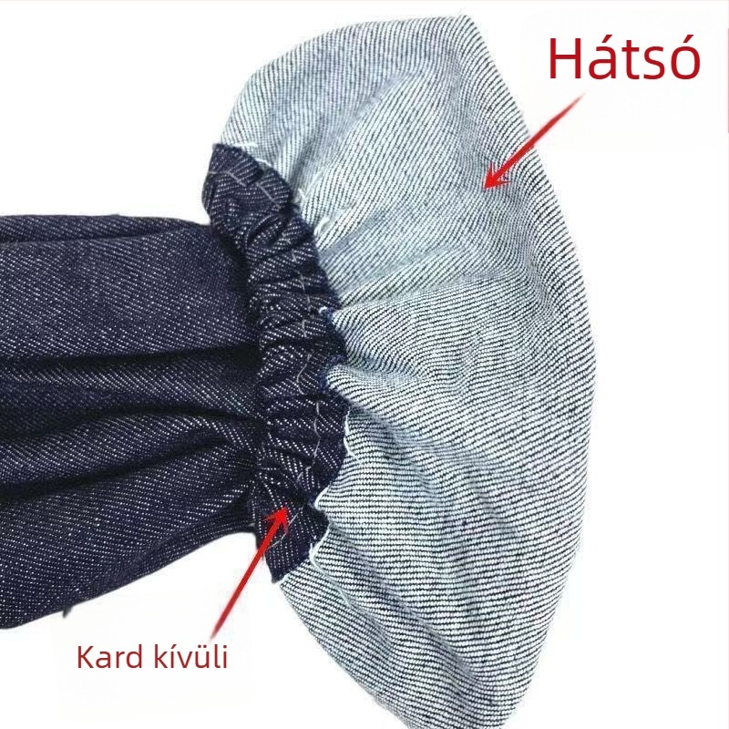 Denim hosszú elasztikus ujjvédő porvédelmi és hegesztővédelmi célra