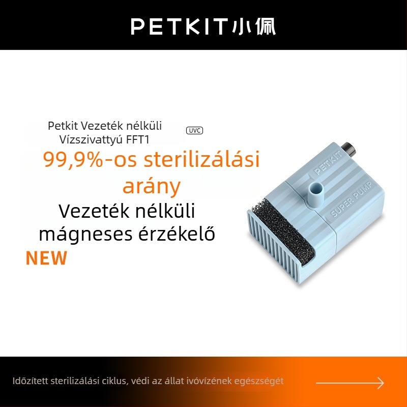 Xiaopei vízszivattyú UV sterilizációval, vezeték nélküli, antibakteriális macskáknak - ABS anyag